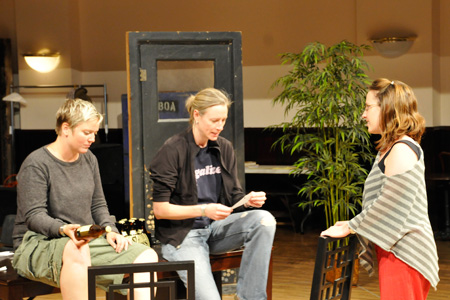 Halena Starr Kays, Kelli Simpkins and director Meredith McDonough
