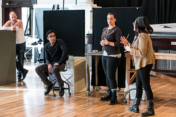 Dennis Grimes, Adam Poss, Elizabeth Birnkrant and director Hallie Gordon