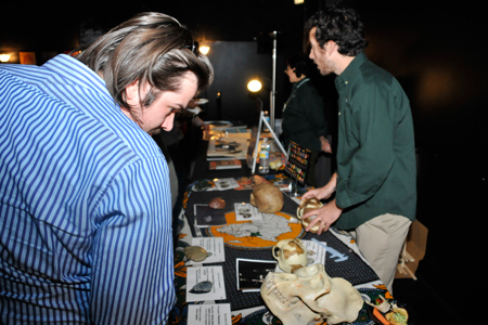 Guests explore artifacts from the Field Museum