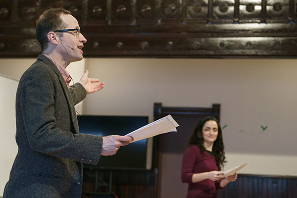 Ensemble member Tim Hopper and Cruz Gonzalez-Cadel