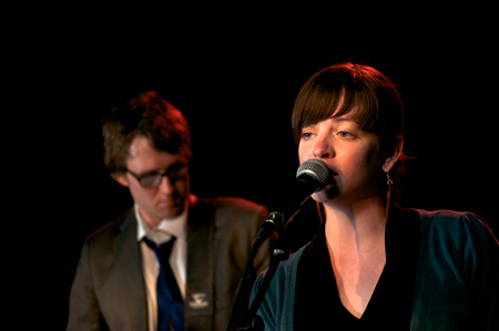 The band Square, the Circle entertained with songs that included Beckett inspired lyrics.