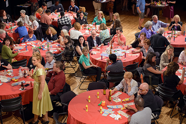 Guests play bingo at the EXPLORE: <i>Grand Concourse</i> event.