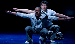 Ensemble member Jon Michael Hill and Christopher Larkin
