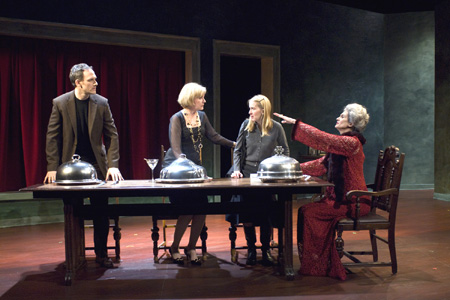 Coburn Goss, Mary Beth Fisher, Polly Noonan and ensemble member Molly Regan