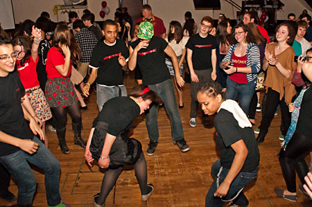 Young Adult Council members break it down on the dance floor