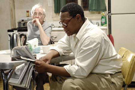 Ensemble member Austin Pendleton and Freeman Coffey