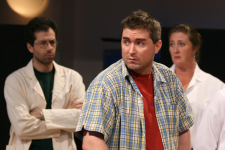 Rom Barkhordar, Michael Patrick Thornton and Kirsten Fitzgerald