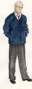Costume Rendering of George by Costume Designer Nan Cibula-Jenkins