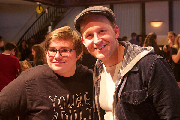 YAC member Myles Gebert and <i>1984</i> cast member Dennis Grimes