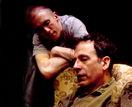 Ensemble member Austin Pendleton and Adam Sumner Stein