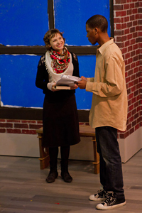 Claire Wellin and Namir Smallwood