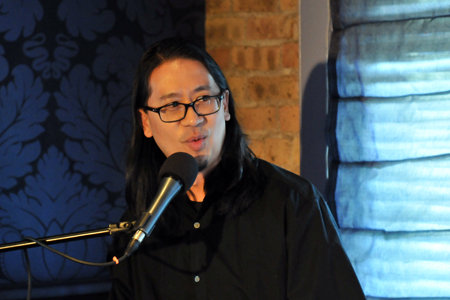 Storyteller CP Chang told the first story of the evening.