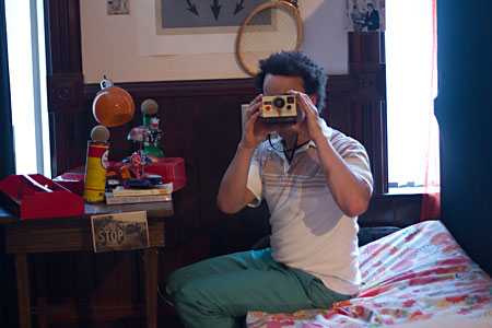 Actors from the ensemble of <i>The Hot L Baltimore</i> “lived” in hotel rooms we set up in the event space, interacting with each other and event attendees