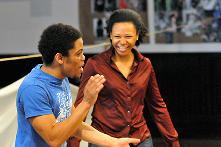 Ensemble members Jon Michael Hill and Alana Arenas