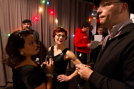 Guests chat at EXPLORE: The world of Who's Afraid of Virginia Woolf