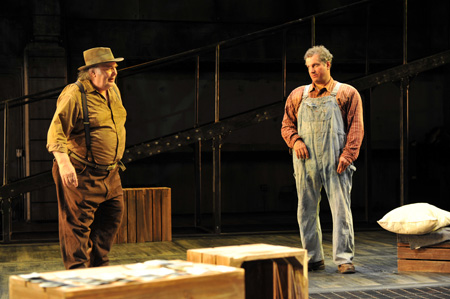 Ensemble member Robert Breuler with Keith Kupferer