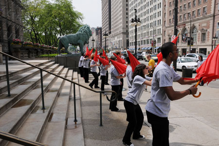 Umbrella Promotion at the Art Institute of Chicago
