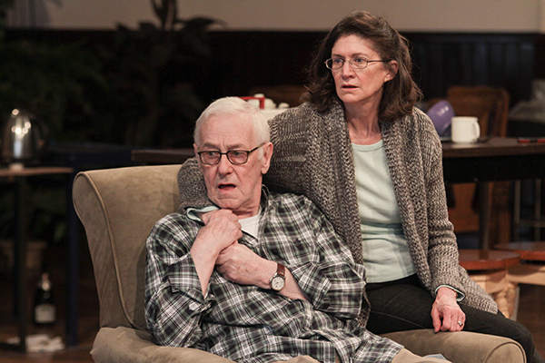 Ensemble members John Mahoney and Molly Regan