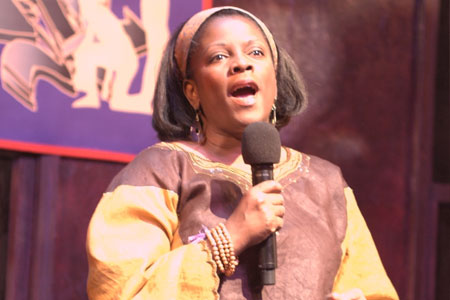 Kuumba Lynx performs in the Downstairs theatre as a part of the Traffic series in 2008.