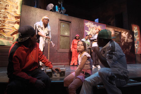 Kuumba Lynx performs in the Downstairs theatre as a part of the Traffic series in 2008.