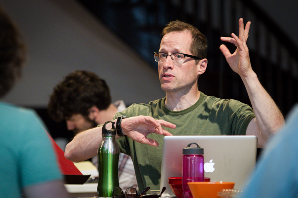 Director and ensemble member Tim Hopper