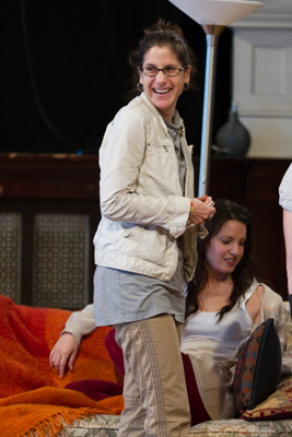 Director Anne Kauffman with ensemble member Kate Arrington