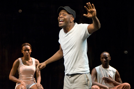 Tamberla Perry, ensemble member K. Todd Freeman with Phillip James Brannon