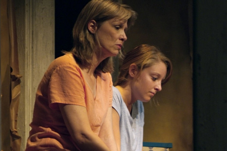 Ensemble member Amy Morton and Fawn Johnstin