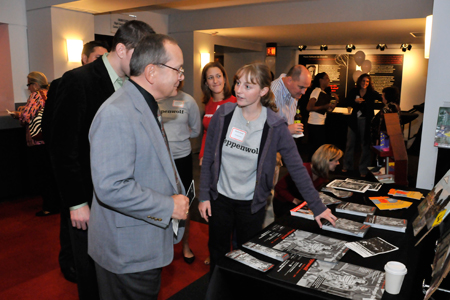 Steppenwolf subscribers with SYA Intern Karin Freed