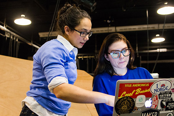Director Rinska Carrasco-Prestinary and Scenic/Properties Designer Julia Carusillo